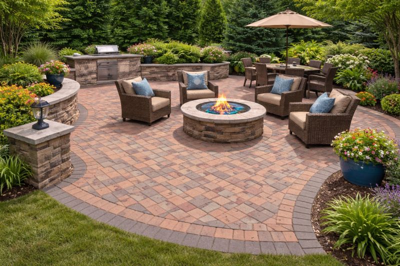 Patio Brick Installation