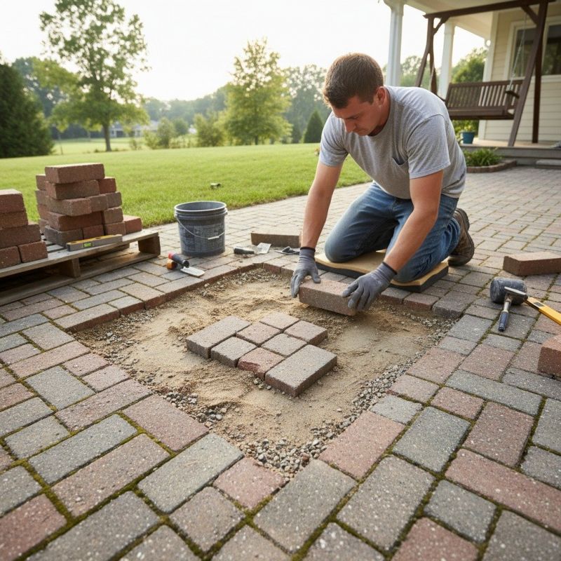 Brick Patio Installation