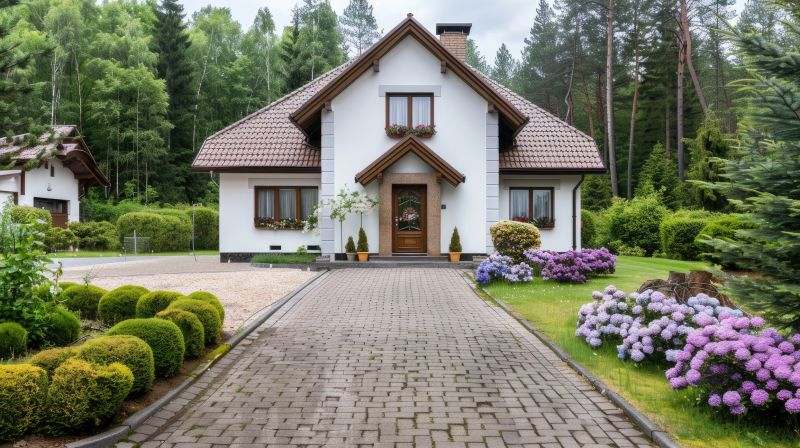 Design Options For Brick And Stone Driveway Installations